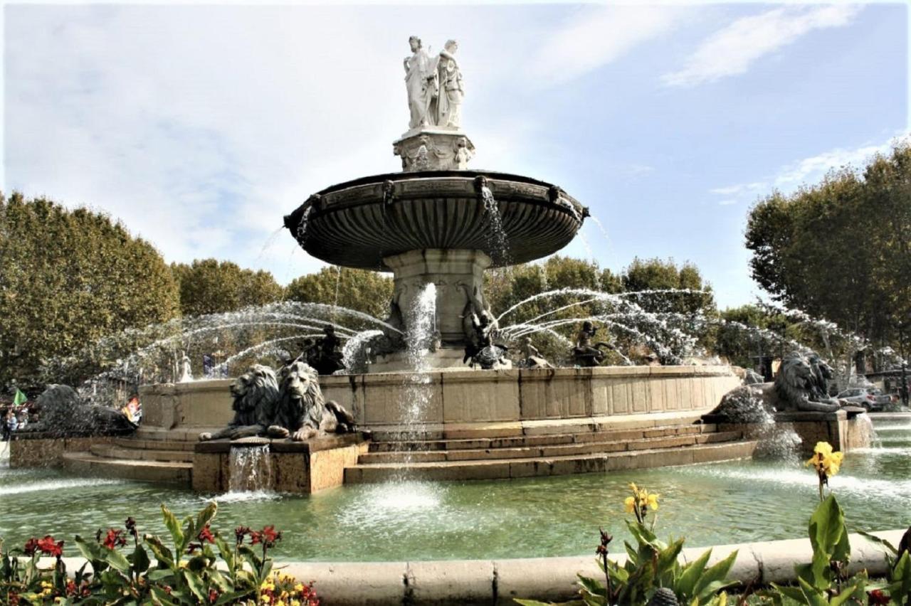 Augustins Fountain Studio Cosy Aix Centre Historique A 3 Minutes De Cours Mirabeau -Wifi-Smart Tv-Rue Calme Aix-en-Provence Exteriör bild