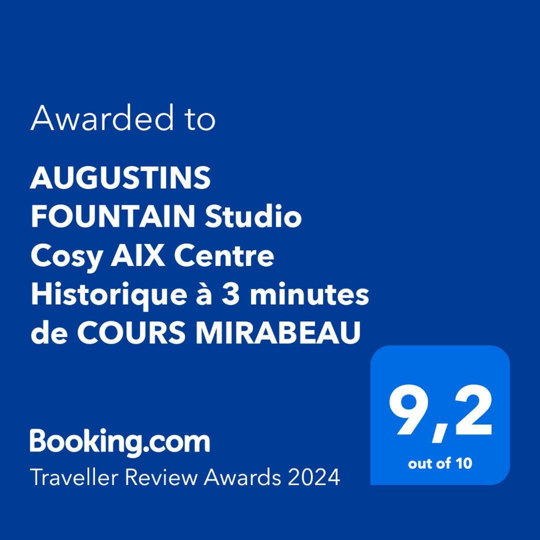Augustins Fountain Studio Cosy Aix Centre Historique A 3 Minutes De Cours Mirabeau -Wifi-Smart Tv-Rue Calme Aix-en-Provence Exteriör bild